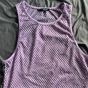Mesh work out top